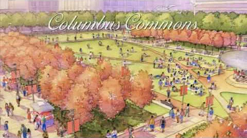 Guy Worley at Columbus Commons Press Anouncement