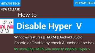 Hyper V Disable