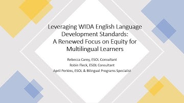 Leveraging WIDA English Language Development Standards: A Renewed Focus on Equity