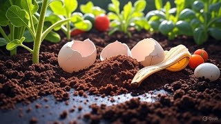 How to Use Eggshells, Banana Peels, and Coffee Grounds in the Garden