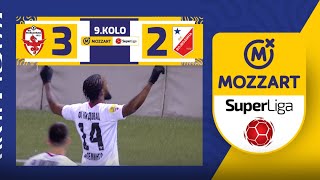 Mozzart Bet Super liga 2023/24 - 9.Kolo: VOŽDOVAC - VOJVODINA 3:2 (2:1)