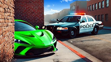 Hiding from POLICE in a SUPERCAR.. (BeamNG)