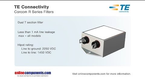 Component Moment - TE Corcom R Series Filters