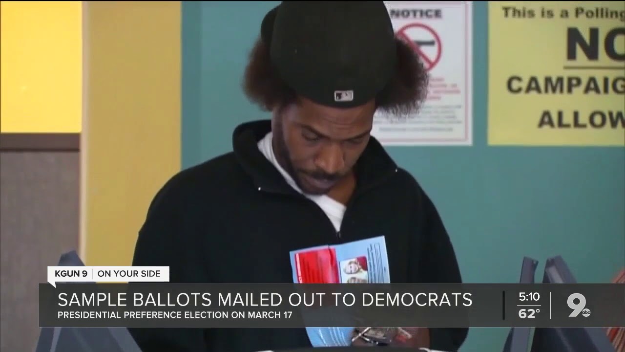 125K sample ballots mailed to registered democrats in Pima County - YouTube