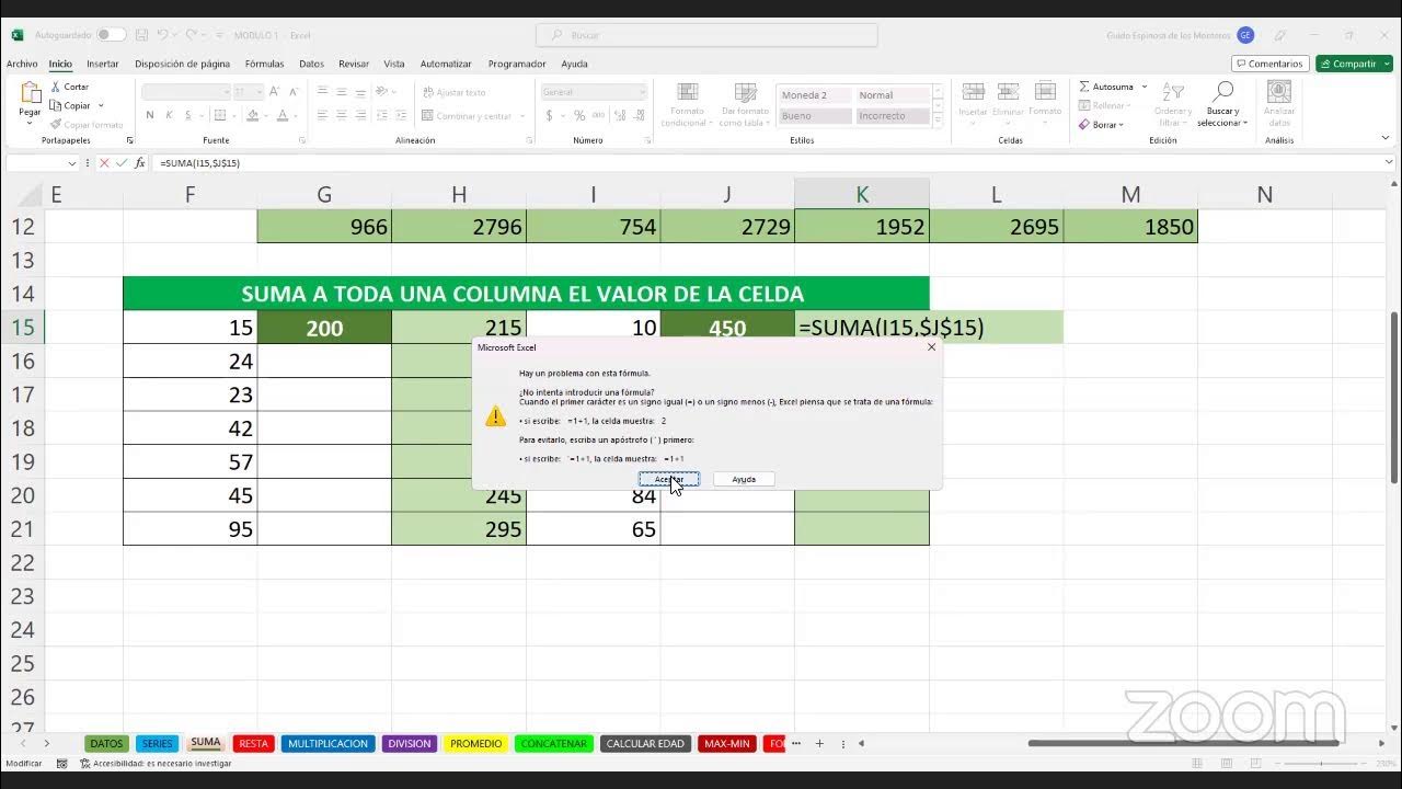 Curso de Excel H3 - Clase 1 - 2321 - YouTube