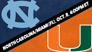 North Carolina Tar Heels vs Miami Hurricanes Predictions & Odds | North Carolina vs Miami | Oct 8