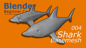 MS3D | Blender | Beginner Course | 004 | Shark Basemesh