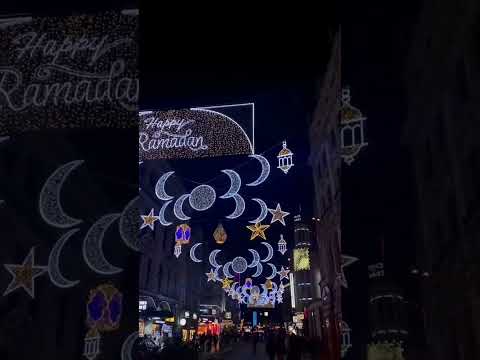 Ramadan Lights Display In Piccadilly London Ramadan London Piccadilly Shorts 