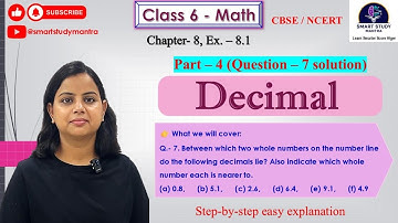 Decimals – Class 6 Maths I Chapter 8, Ex. 8.1 I Part - 4, Q- 7 solution #class6maths #education