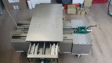 DIY EG CNC milling machine - y-axis test