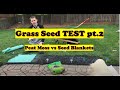 Grass Seeding Before and After - Seed Blankets vs Peat Moss PROOF | Grass Seed Test Pt 2 (LAWN CARE)