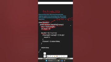 Series 1/20 Arrays dsa problem subscribe for more #dsa#array#shorts