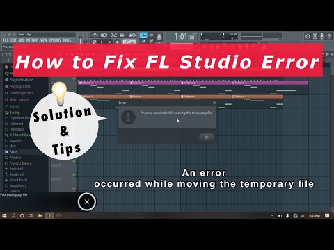 How to Fix FL Studio Error | An error occurred while moving the temporary file