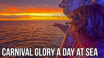 Carnival Glory Sea Day Stormy Weather / Food & Entertainment / Exploring The Ship / Guy's Burgers