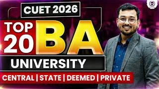 CUET 2026 Top 20 BA University | Best Colleges for BA Admission 2026 | Colleges & Universities List