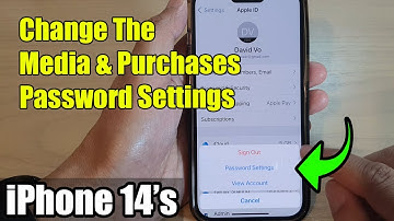iPhone 14/14 Pro Max: How to Change The Media & Purchases Password Settings