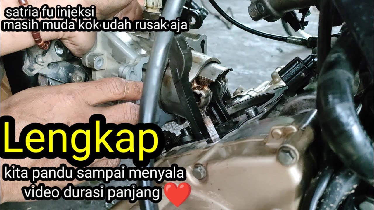 pasang boring dan head satria Fu injeksi sampai menyala 🫰