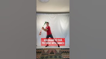 Poi dance tip: lunge from side to side to add drama to your poi tricks! #poispinning #dance