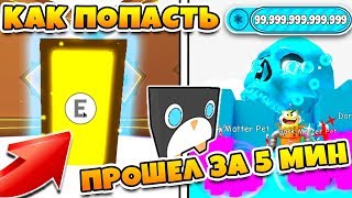 СИМУЛЯТОР ПИТОМЦЕВ! КАК ПОПАСТЬ В НОВУЮ ЛОКАЦИЮ! ПРОШЕЛ ИГРУ ЗА 5 МИНУТ ROBLOX PET SIMULATOR