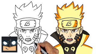 How To Draw Naruto | Six Paths Sage Mode