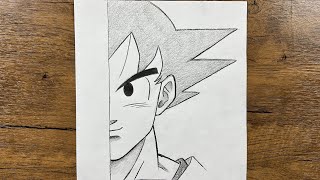 Easy goku drawing for beginners | How to draw Goku step-by-step screenshot 4