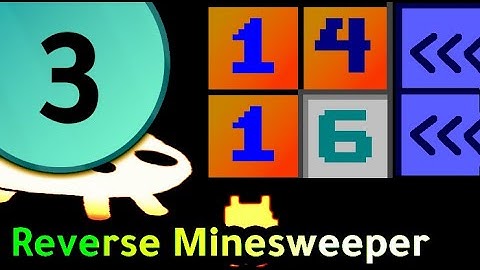 Baba Is You + Reverse Minesweeper (world 3 - Graphing + Belts)