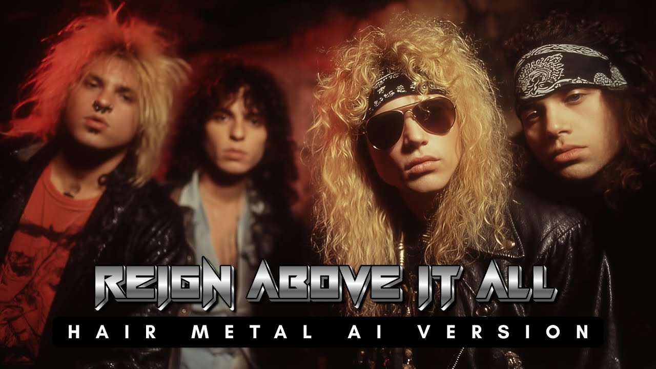 Reign Above It All - 90's Hair Metal Version (AI Worship)