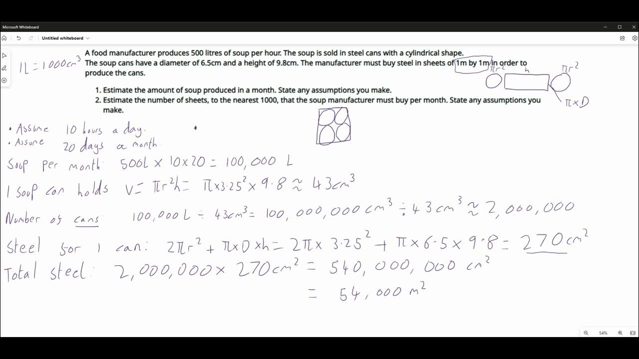 Higher Applications - Fermi Problem Example - YouTube