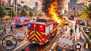 911 Emergency Fire Rescue 🚒🔥 | Real Firefighter Truck Simulator USA screenshot 3