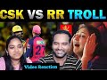 Ipl2024 csk vs rr match troll reaction  today trending  tamil couple reaction