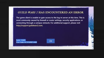How To Fix Guild Wars 2 Error Code: 42:1001:9001:4460?
