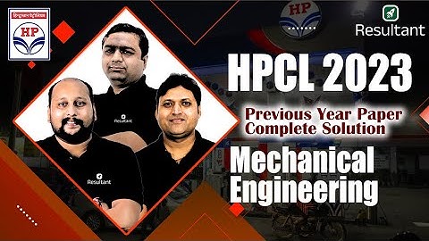 HPCL Exam 2024 | Previous Year Paper Complete Solution | 23 Dec 2023 | Mechanical Engineering