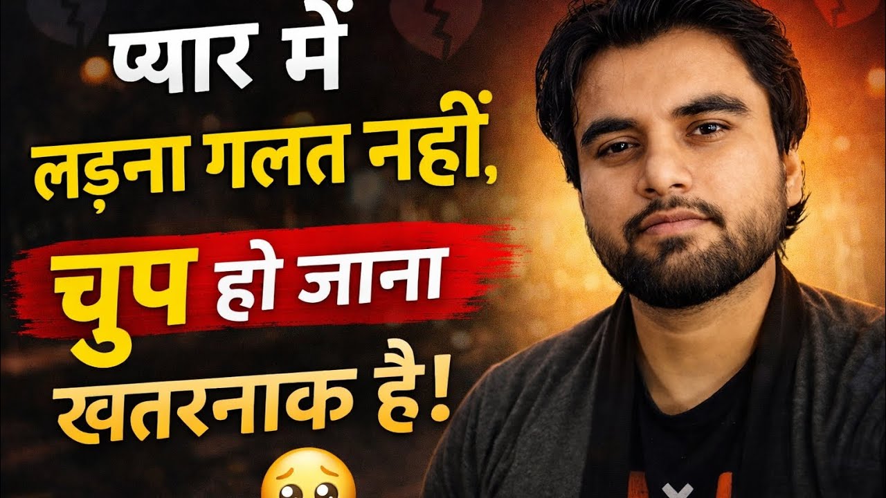 प्यार में लड़ना गलत नहीं, लड़के का चुप हो जाना खतरनाक होता है