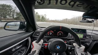 BMW 340i POV 4K - Wet track