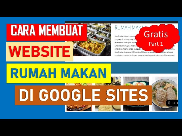 Contoh Tampilan Google Sites