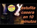 estufita casera a pellet con 3 latitas. como hacer una estufa a pelet