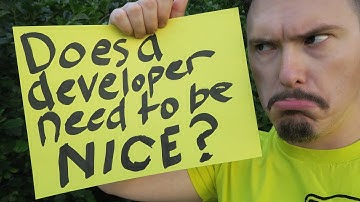 Does a developer need to be nice? - MPJ