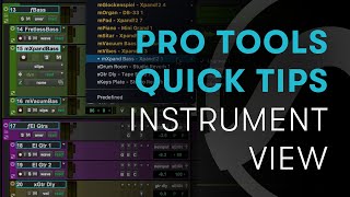 Pro Tools Quick Tips: Instrument View