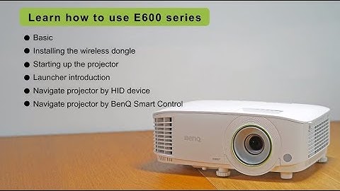[How to] Initial Setup | BenQ Wireless Smart Projector E600 Series