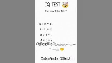 🔥 Tricky Math Riddle – 99% Fail This IQ Test! #shorts #maths #iqtest