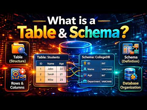 Table & Schema in DBMS — How Your Data is Organized