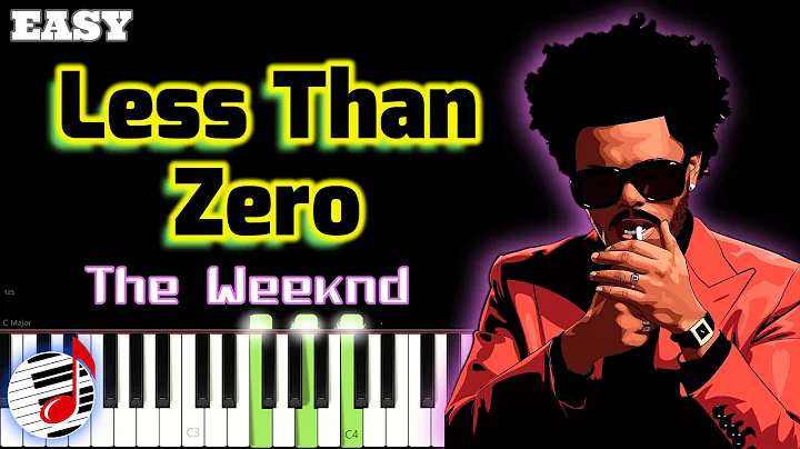 Less Than Zero (Lyrics Piano) By The Weeknd | EASY Piano Song Tutorial