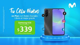 Solo con los Planes Movistar estrena el Samsung A36 por solo $339 (incl. impuestos). ¡Cámbiate ya!