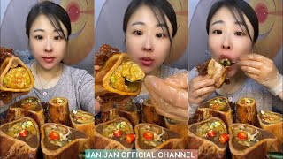 asmr mukbang spicy bone marrow - 牛骨髓 - 牛肉の骨髄 - 쇠고기 골수 - TỦY XƯƠNG BÒ - eatting - Médula ósea #639