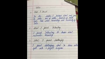 Science learner’s diary class 6 chapter 14 KVS aliganj