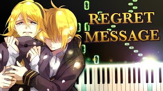 Regret Message -Ballad Version- (piano tutorial)