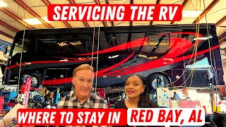 Having the RV Serviced/Class A Tiffin Motorhome/Staying in Red Bay, AL/Full Time Rv Life