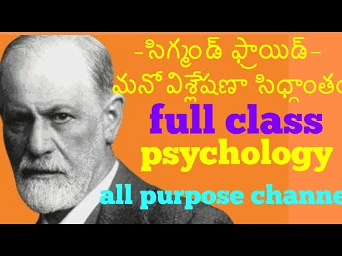 -సిగ్మండ్ ఫ్రాయిడ్-మనోవిశ్లేషణా సిధ్దాంతం full class