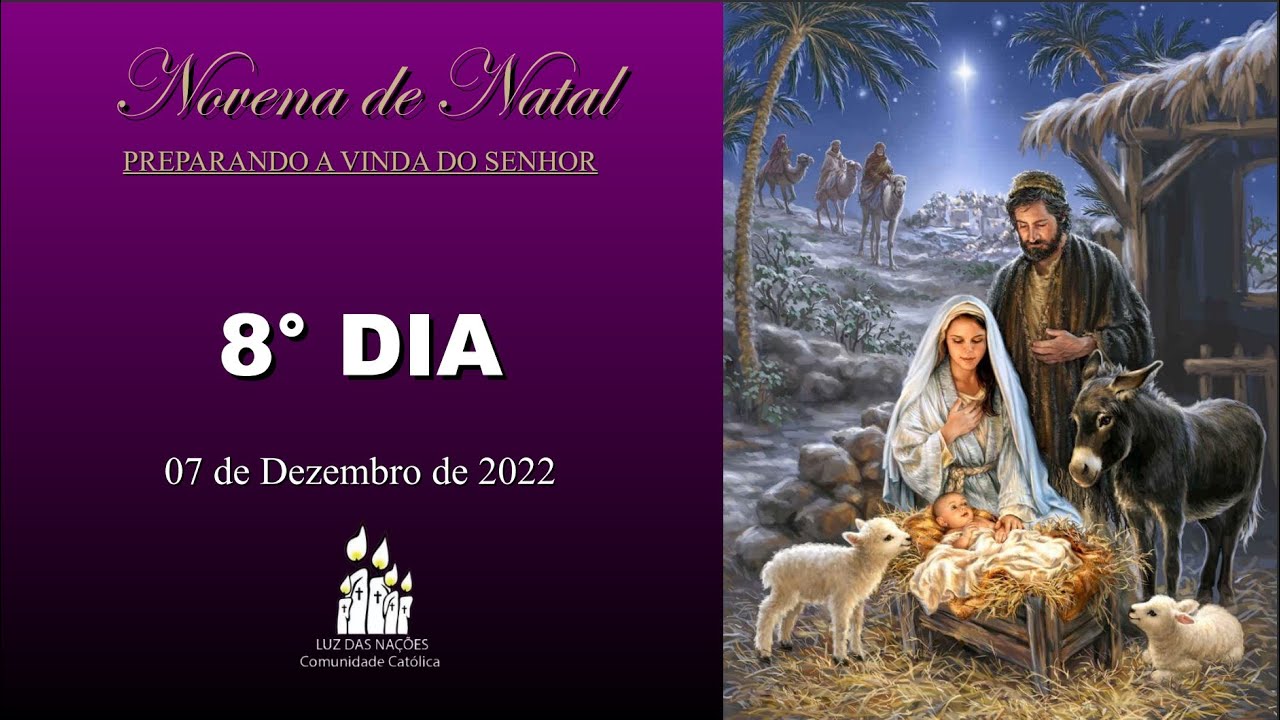 LIVE Novena de Natal 8º dia (07/12/22) YouTube