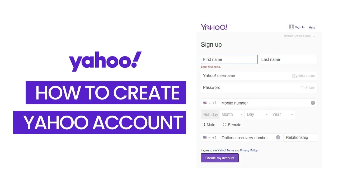 How to create yahoo account | Create Yahoo Mail | Tagalog Tutorial ...